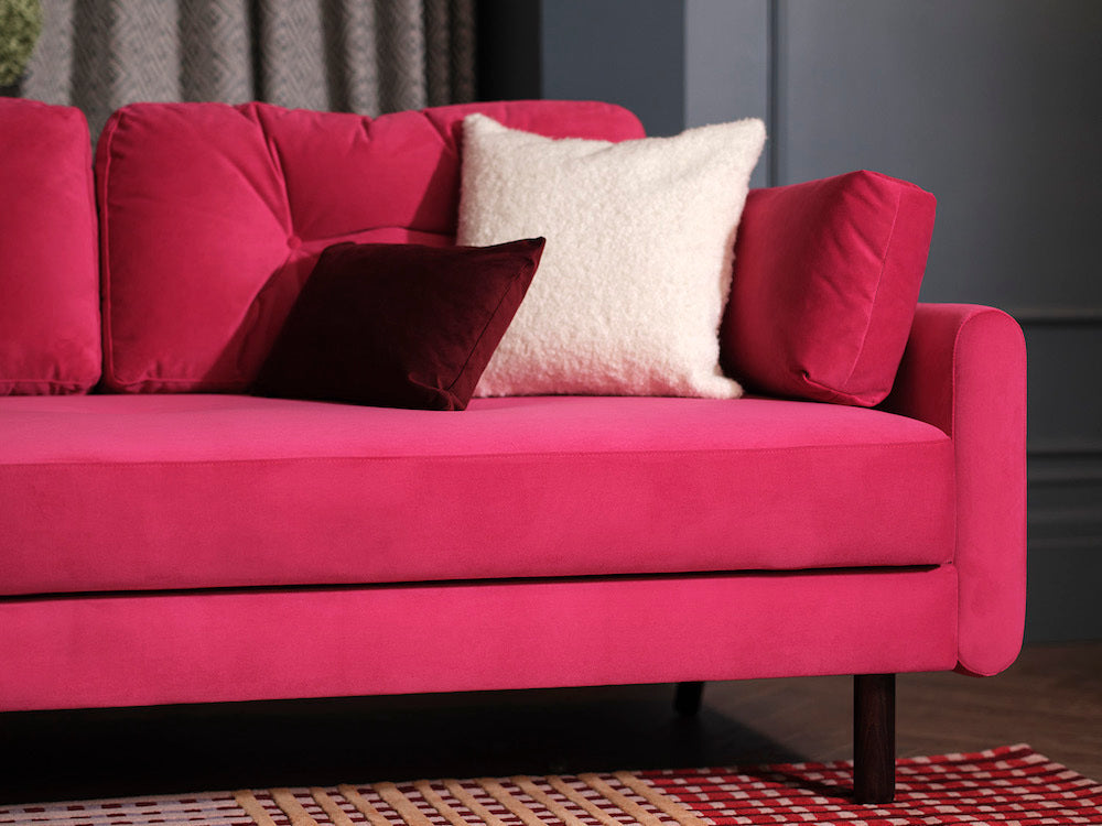 pink sofas