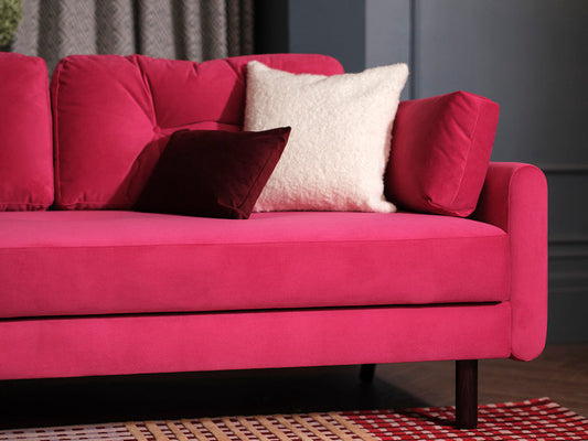 pink sofas
