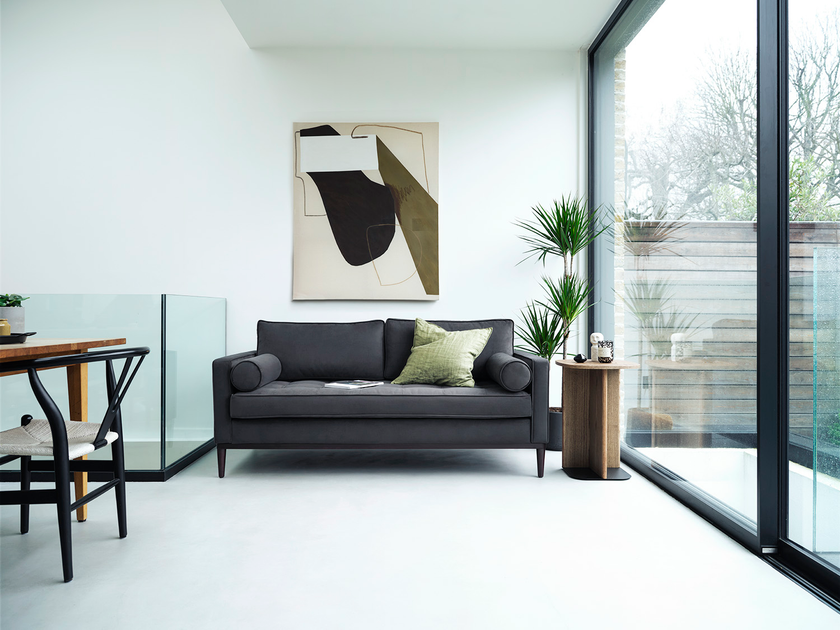 Modern charcoal sofa deals