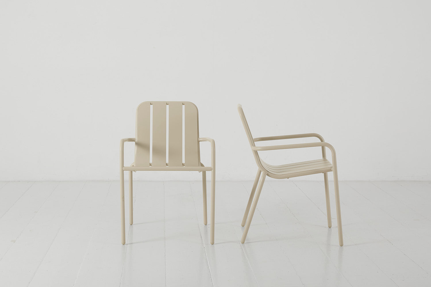 Garden Dining Chair 01 (Set of 2), Taupe