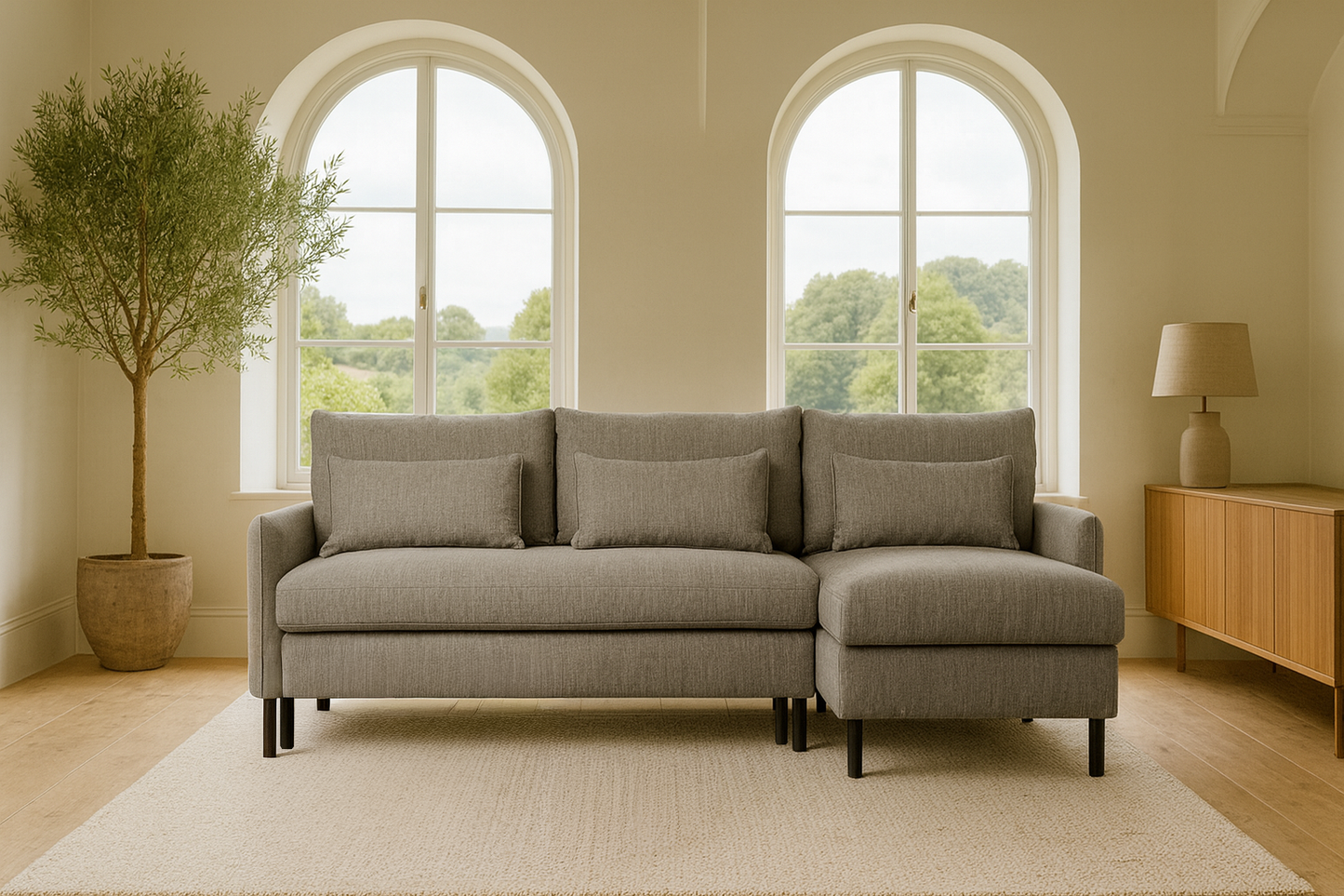 Model 12 3 Seater Right Chaise Sofa Bed With Storage