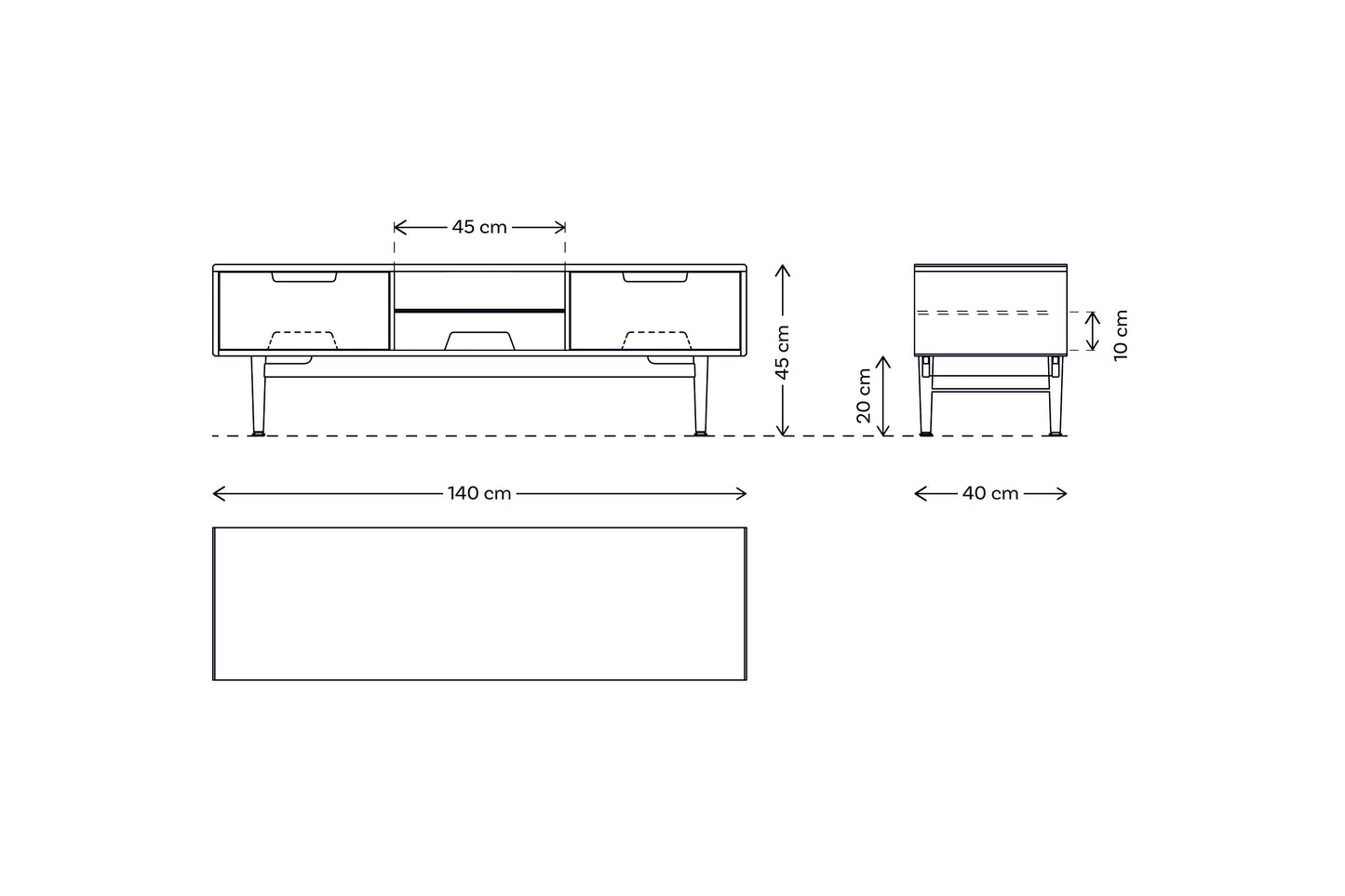 TV Unit 01 For TVs up to 60-inches