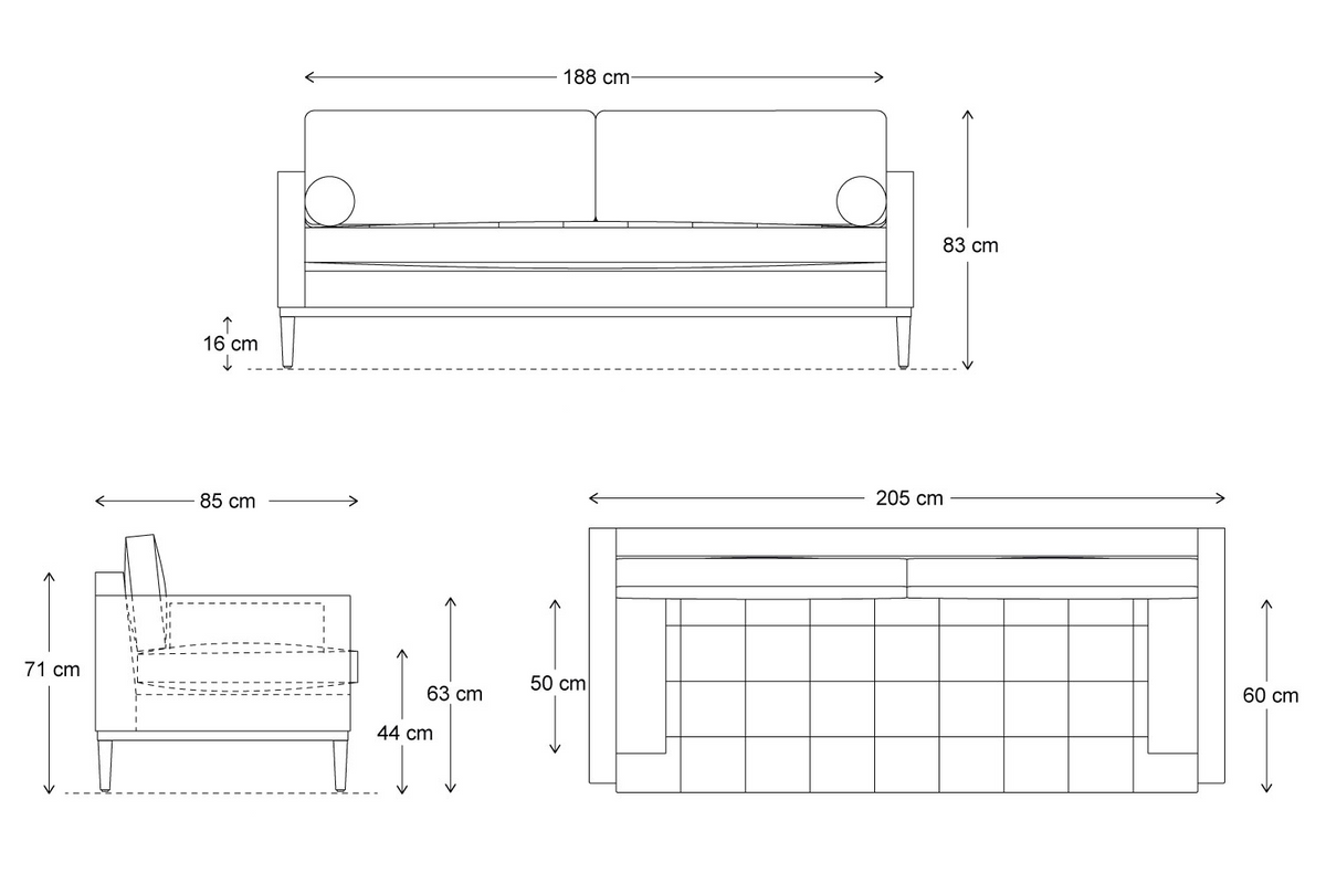 Model 02 3-Seater Sofa