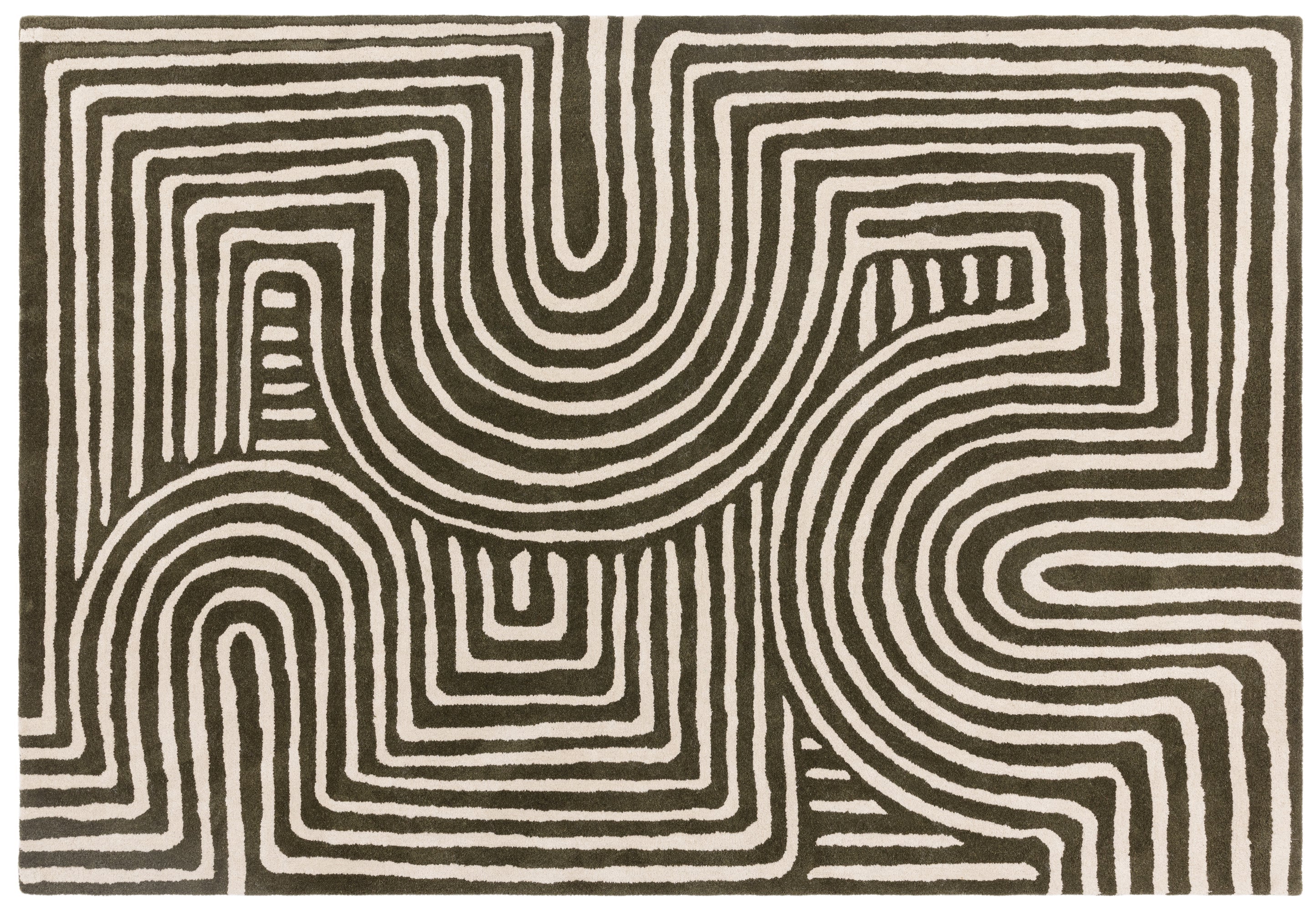 Reef Rug Curve Forest | Patterned Rugs | Area Rugs | Swyft