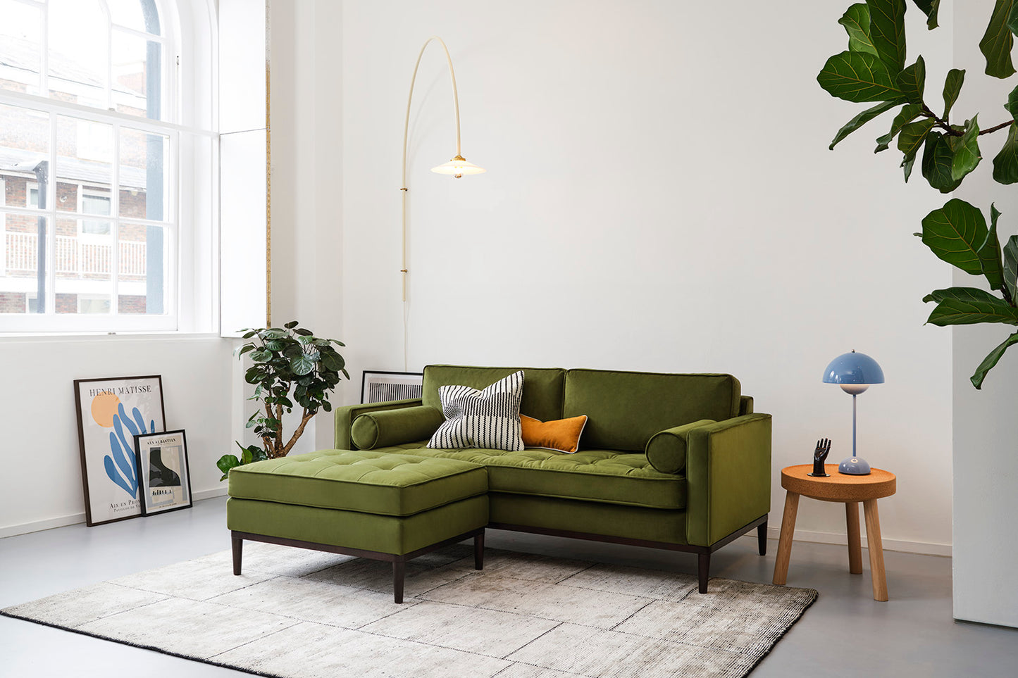 Model 02 2 Seater Left Corner Sofa