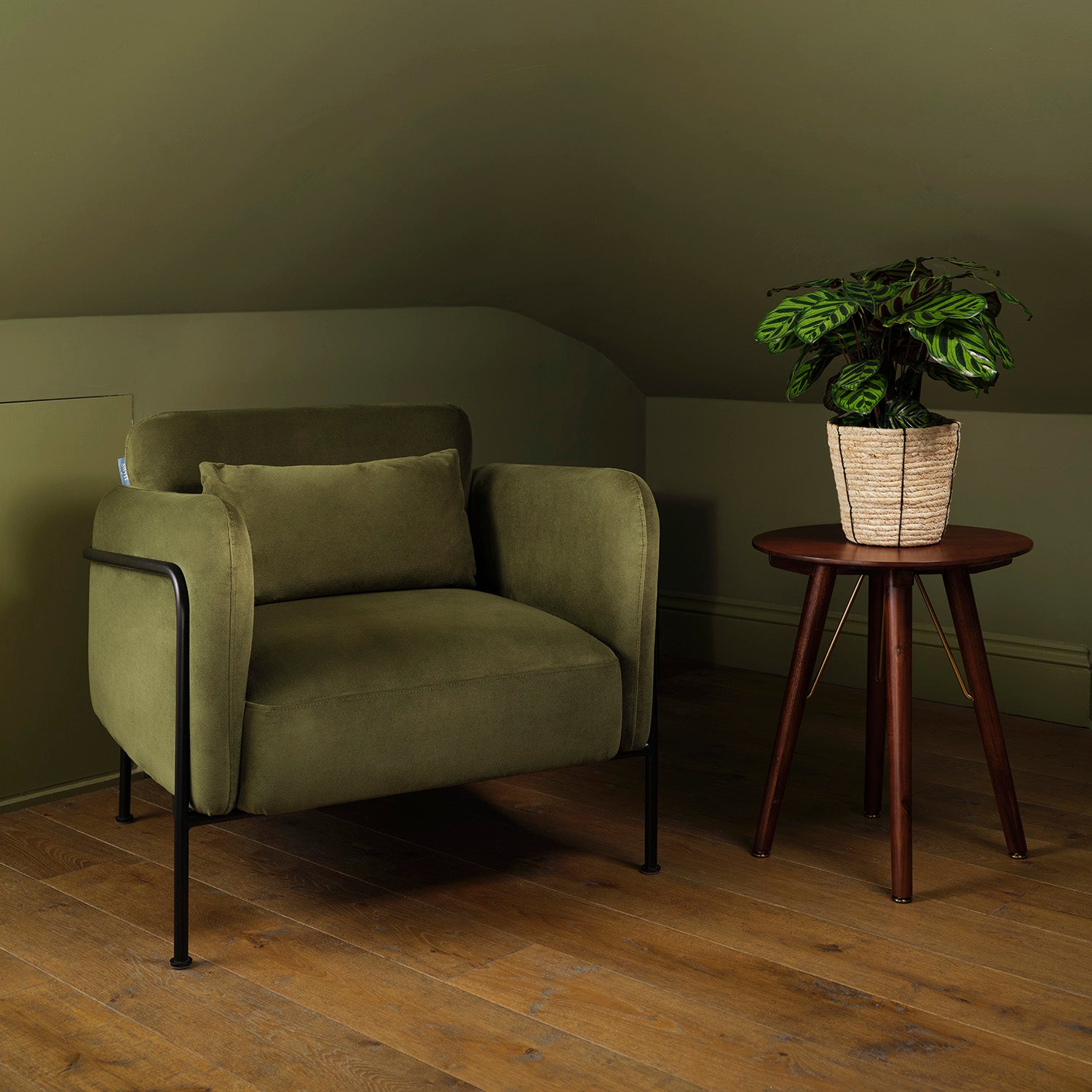 Green occasional chair