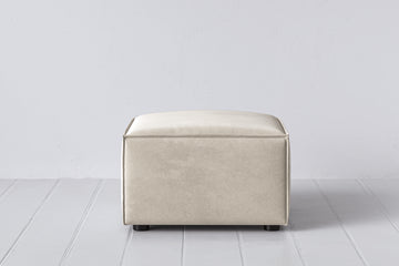 Chalk Image 1 - Model 03 Ottoman in Chalk Front View