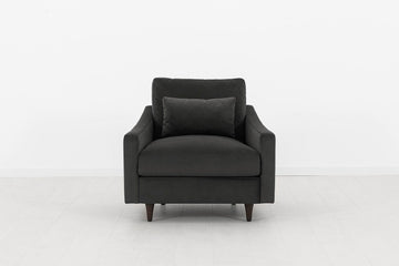 Charcoal image 1 - Model 07 armchair Front View