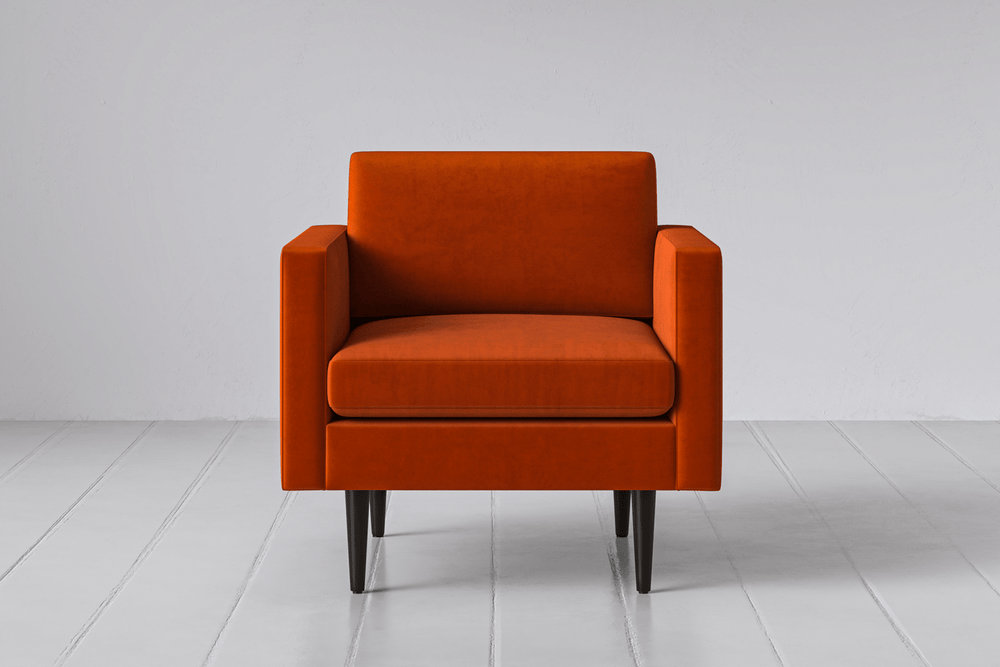 Paprika Image 1 - Model 01 Armchair in Paprika Front View