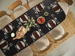 Extended dining table set up