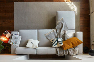 grey modular sofa