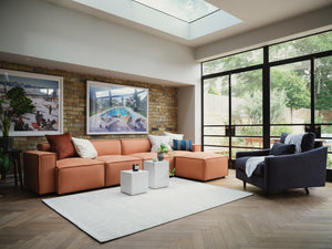 Modular Sofa red orange 