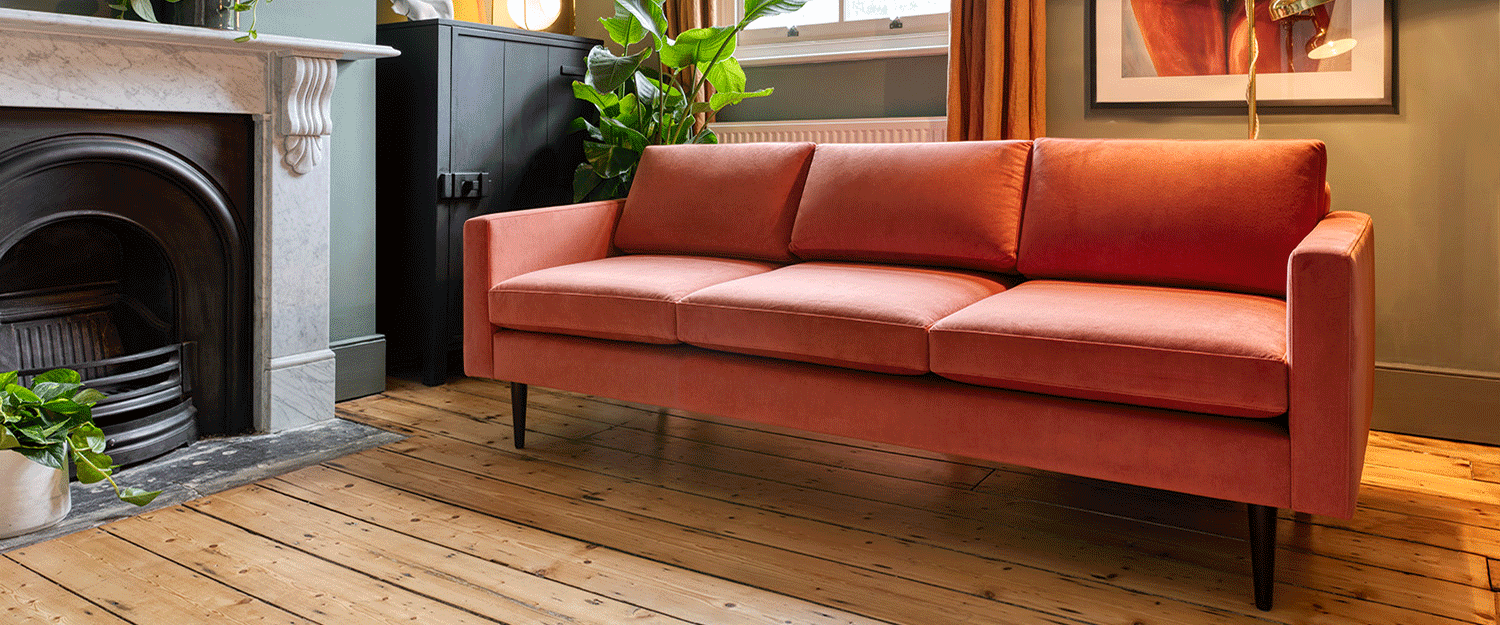 Burnt Orange Sofa