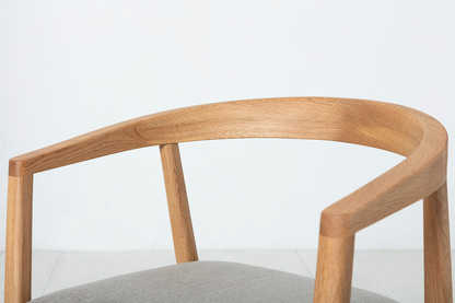 Dining Chair 01 (set of 2), Oak / Oatmeal