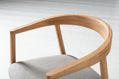 Dining Chair 01 (set of 2), Oak / Oatmeal