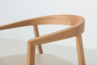 Dining Chair 01 (set of 2), Oak / Oyster