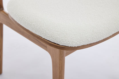 Dining Chair 02 (set of 2), Oak / Ivory