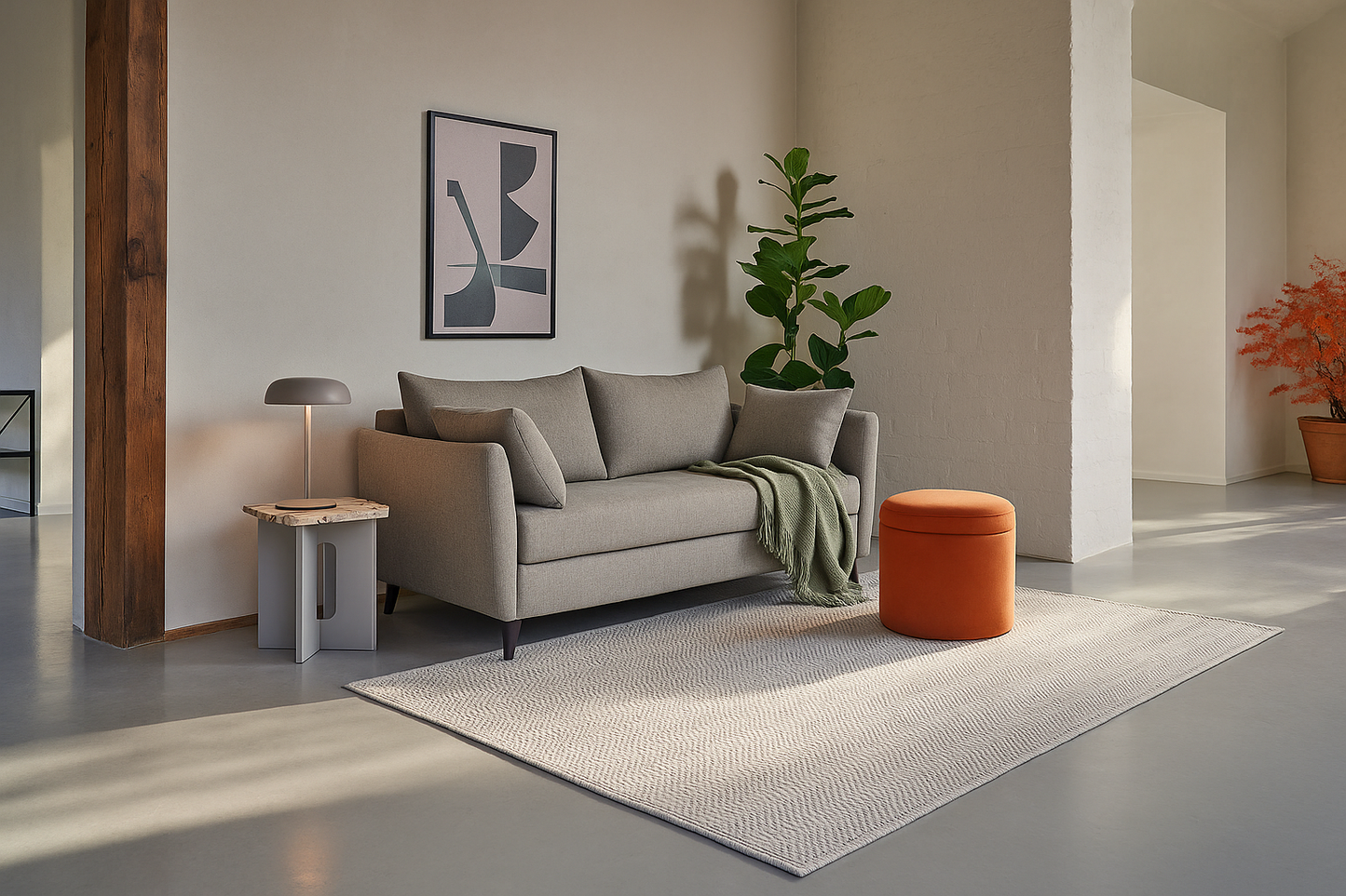 Model 08 Sofa Bed 2 Seater, Shadow