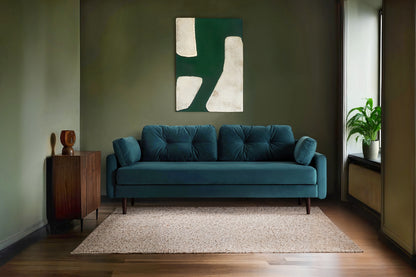 Model 04 Sofa Bed 3 Seater, Teal