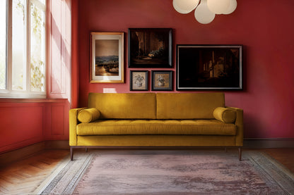 Model 02 3-Seater Sofa, Mustard