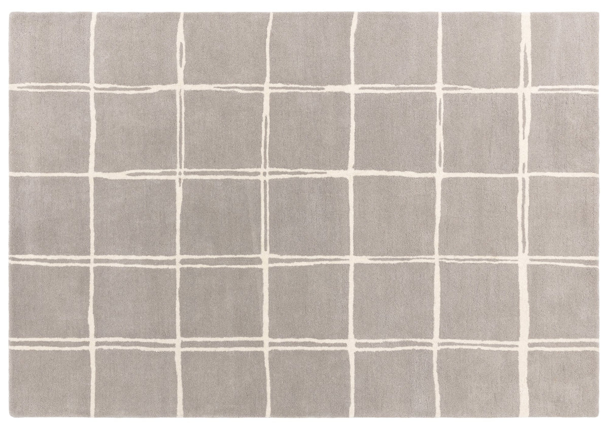 Albany Grid Silver Rug