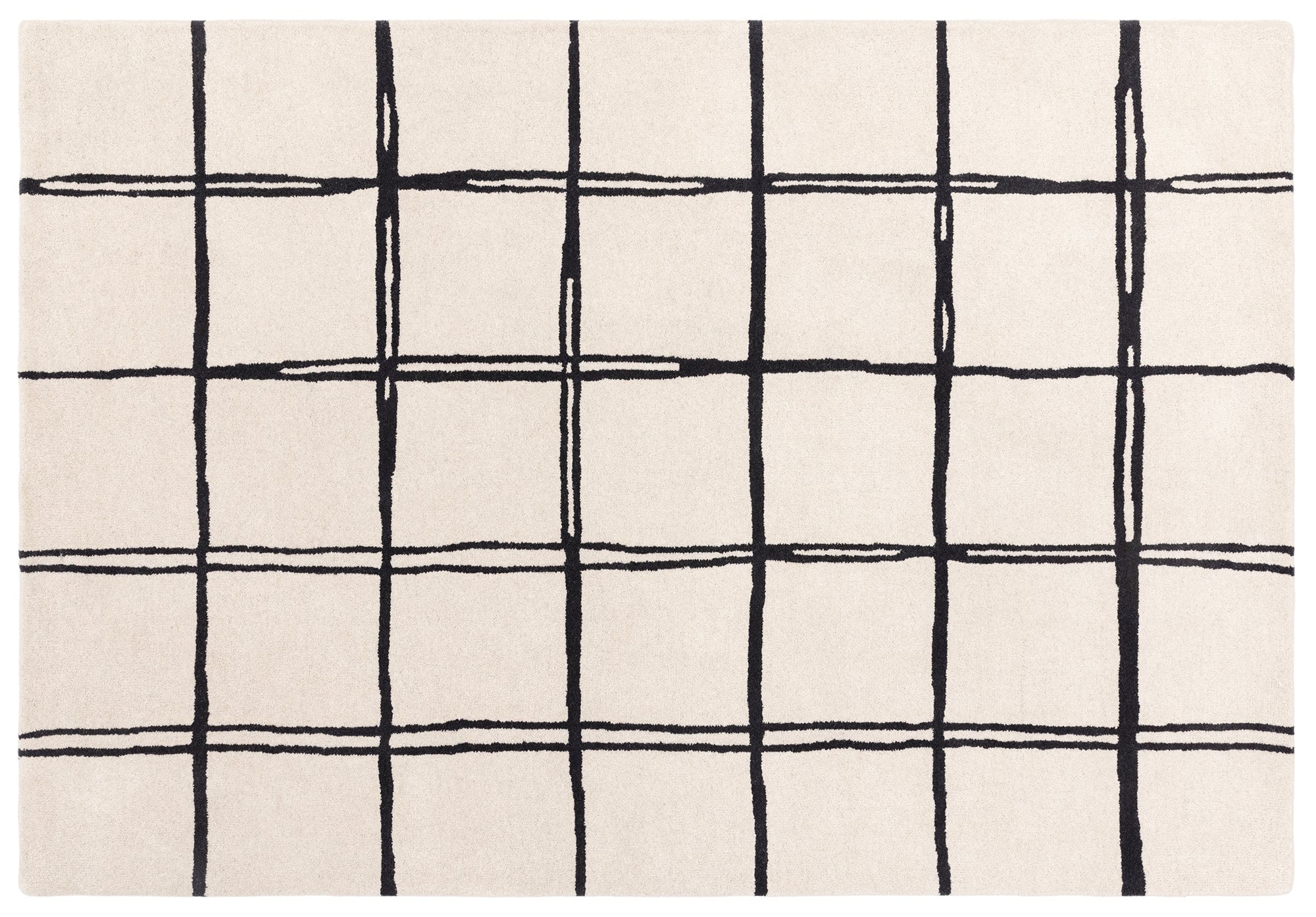 Monochrome Rug Pattern Albany Grid Monochrome Rug – Swyft