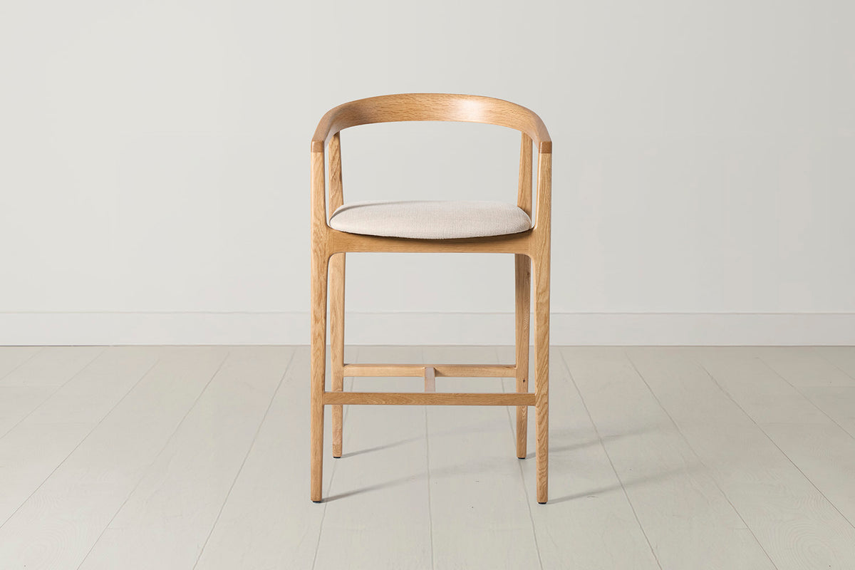 Bar Stool 01, Oak / Oatmeal