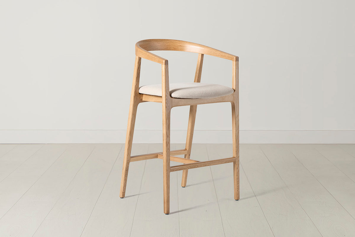 Bar Stool 01, Oak / Oatmeal