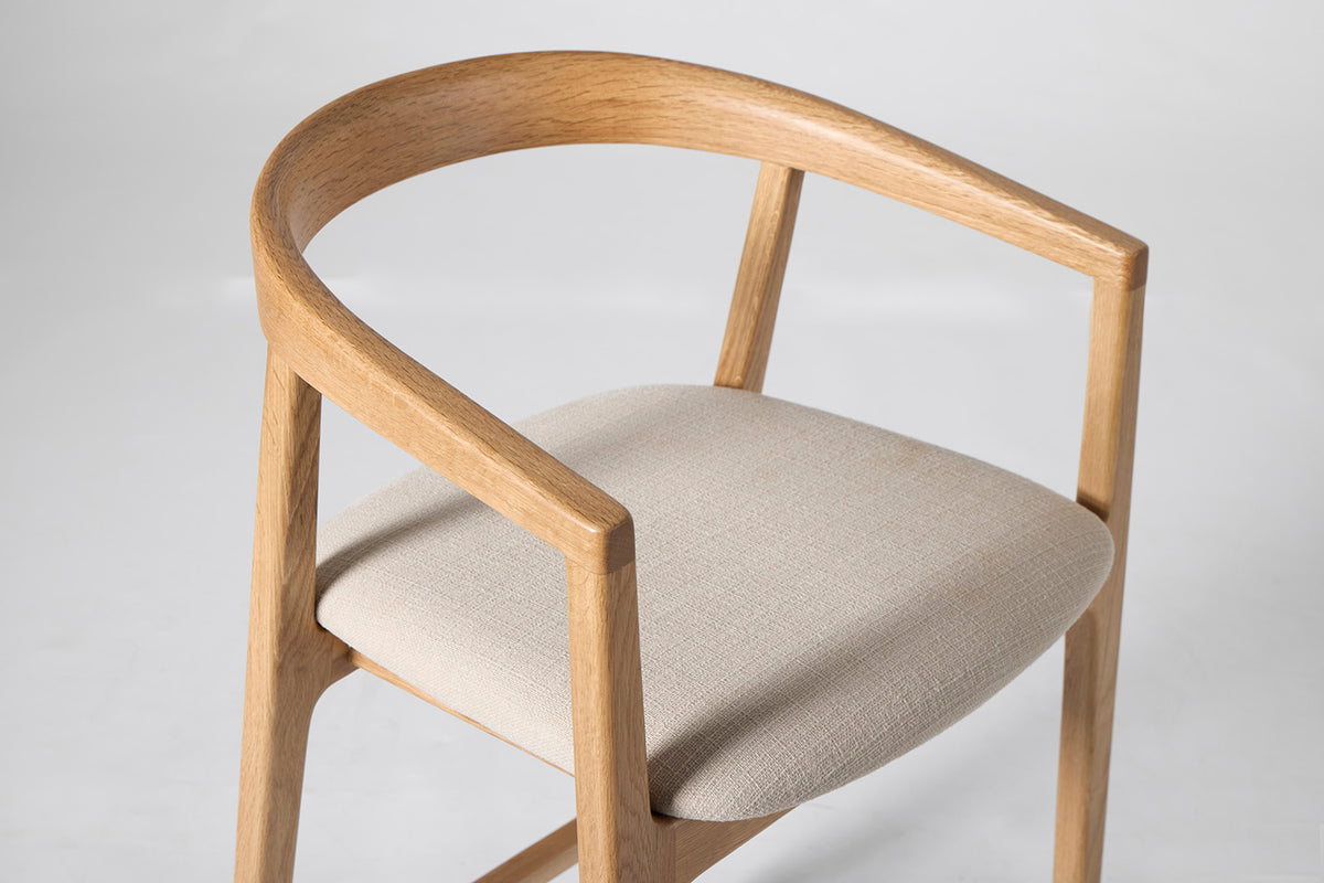 Bar Stool 01, Oak / Oatmeal
