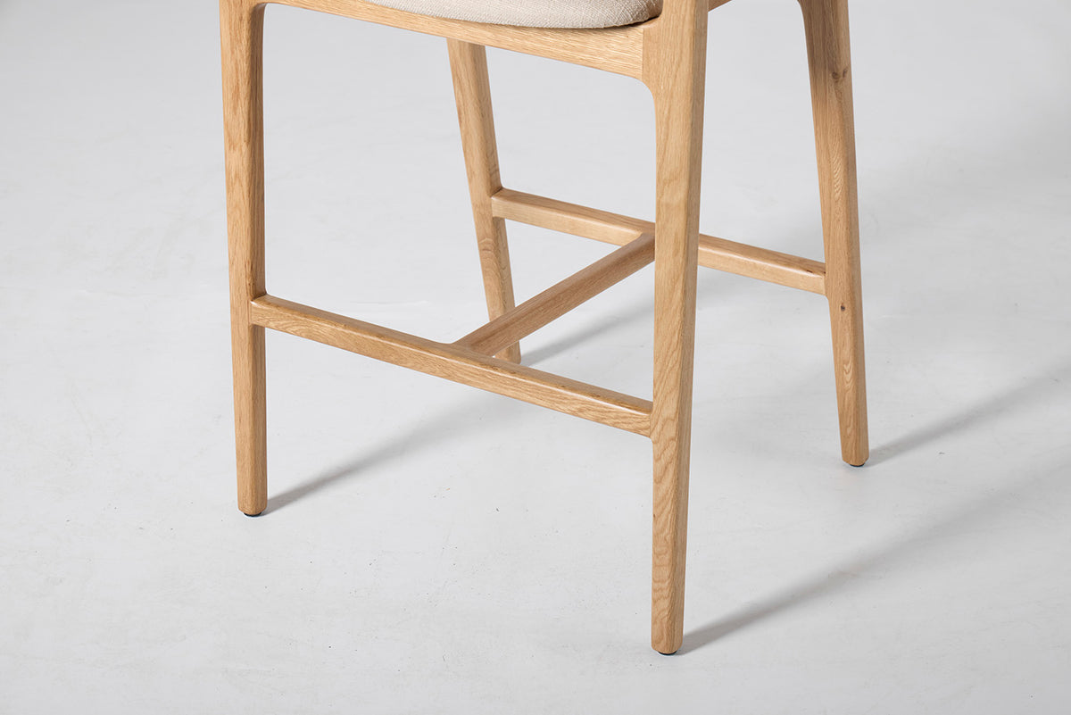 Bar Stool 01, Oak / Oatmeal