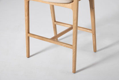 Bar Stool 01, Oak / Oatmeal