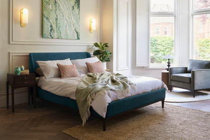 Bed 02 Double Bed, Teal