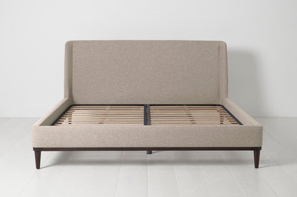 Bed 02 Super King Sized Bed, Pumice