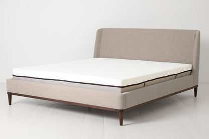 Bed 02 Super King Sized Bed, Pumice