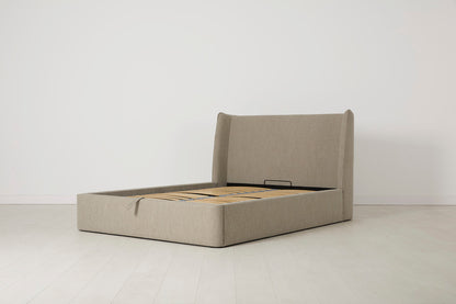 Bed 03 Storage Super King Sized Bed, Pumice