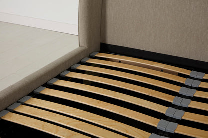 Bed 03 Storage Super King Sized Bed, Pumice