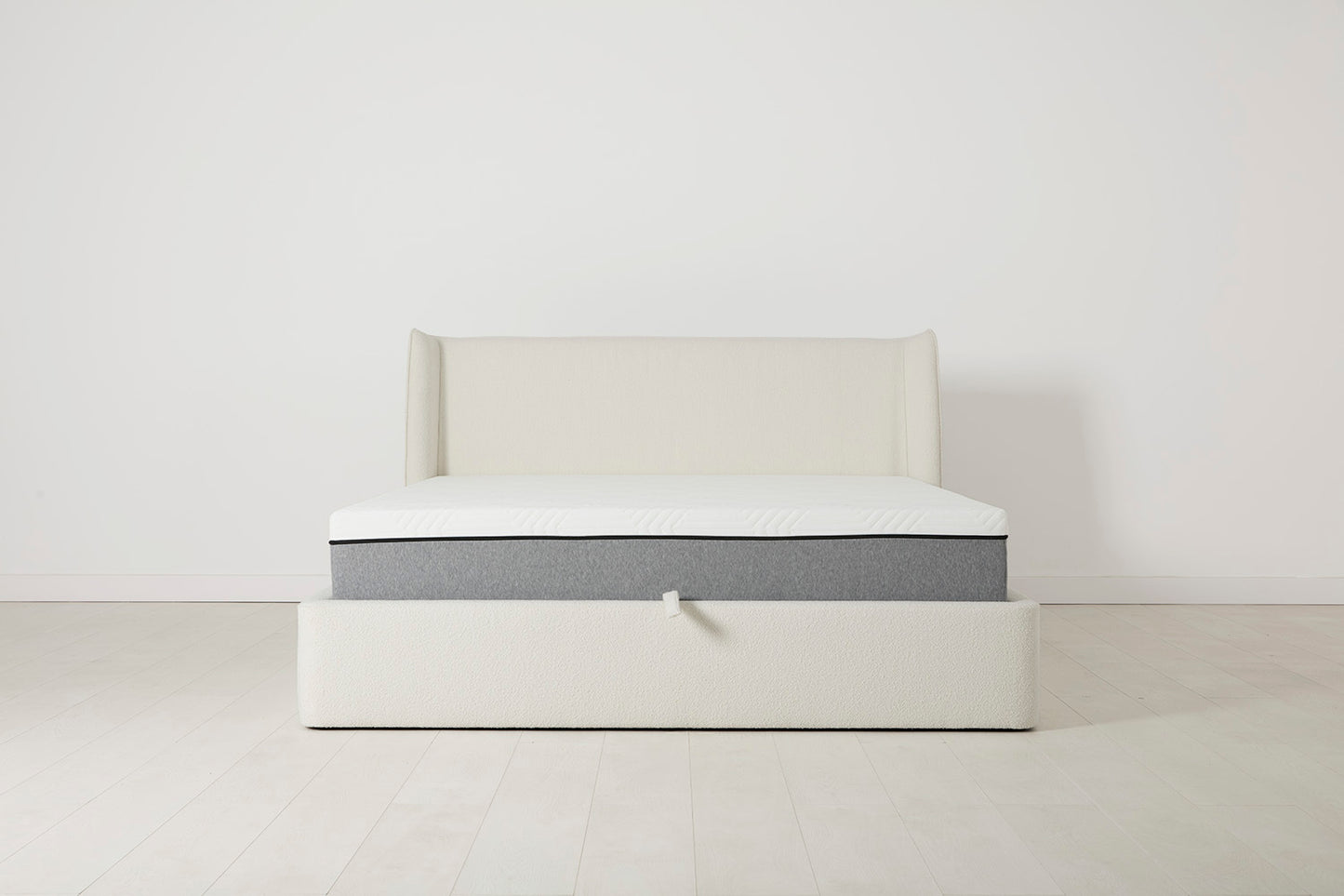 Bed 03 Storage King Sized Bed, Ivory