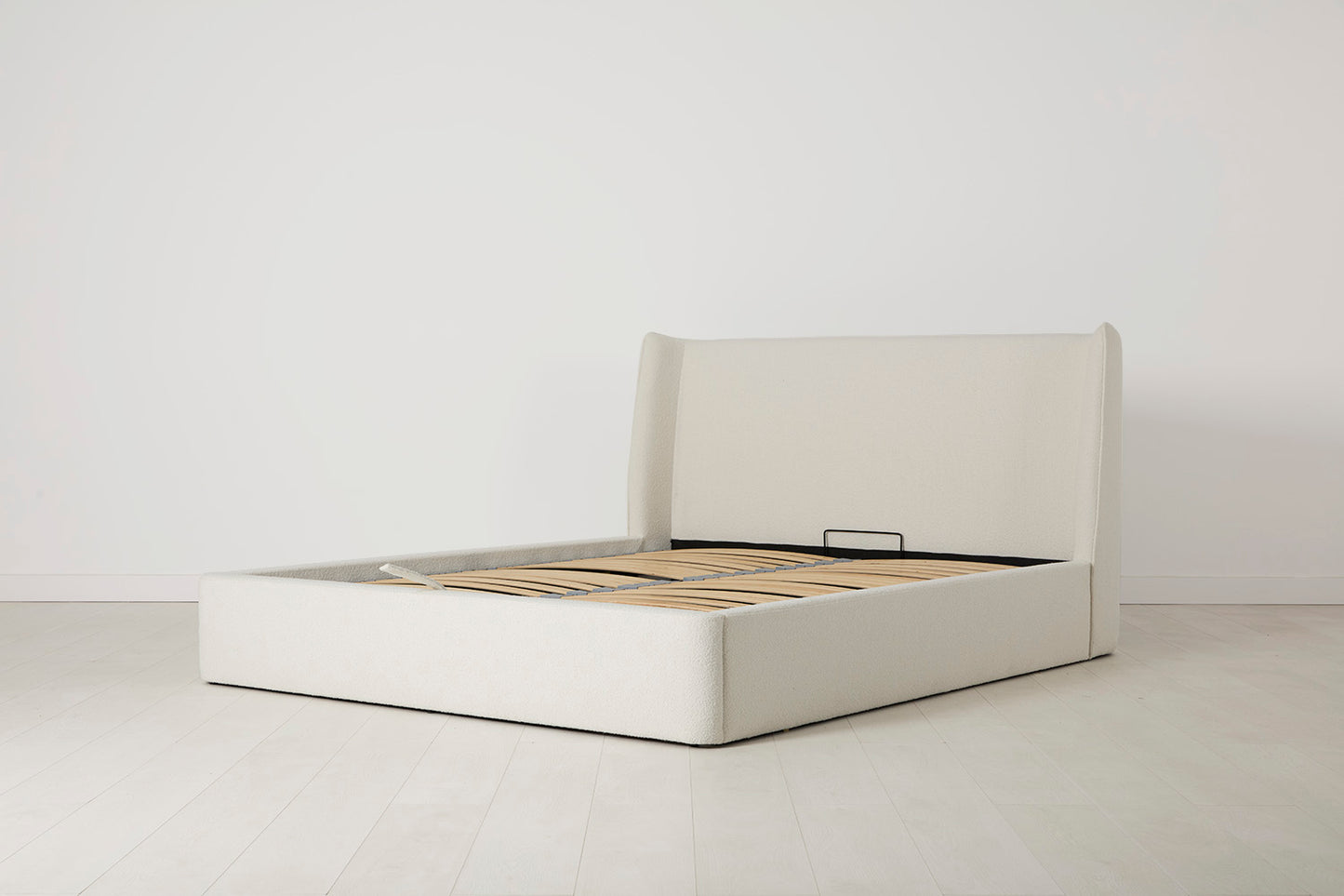 Bed 03 Storage Super King Sized Bed, Ivory