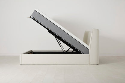 Bed 03 Storage Super King Sized Bed, Ivory