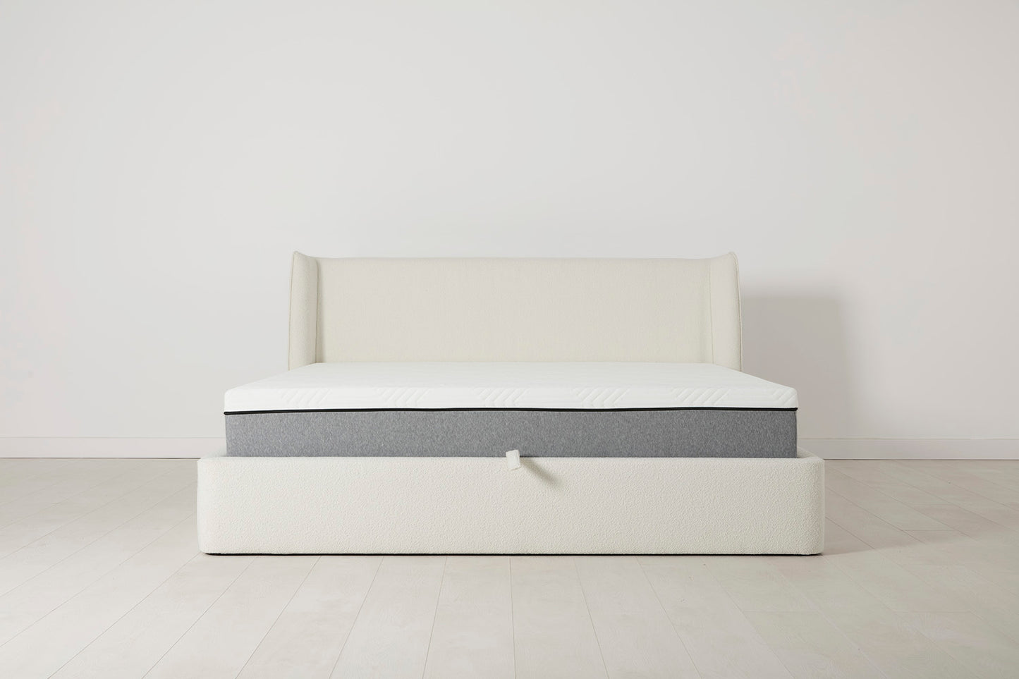 Bed 03 Storage Super King Sized Bed, Ivory