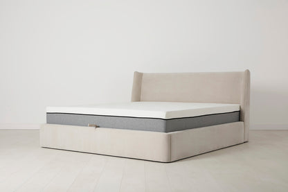 Bed 03 Storage Super King Sized Bed, Chalk