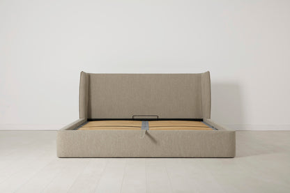 Bed 03 Storage Super King Sized Bed, Pumice