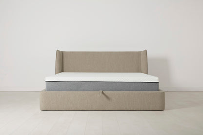 Bed 03 Storage Super King Sized Bed, Pumice