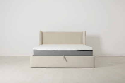 Bed 03 Storage King Sized Bed, Bone