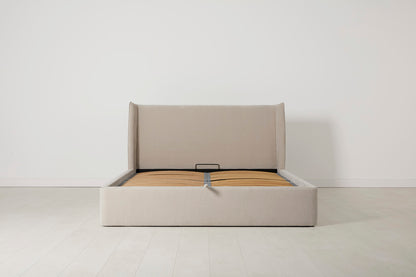 Bed 03 Storage King Sized Bed, Chalk