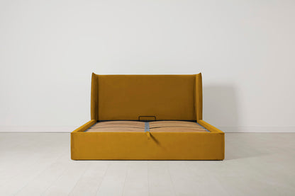 Bed 03 Storage King Sized Bed, Mustard