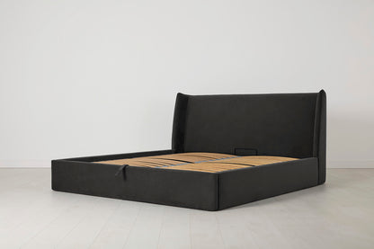 Bed 03 Storage King Sized Bed, Charcoal