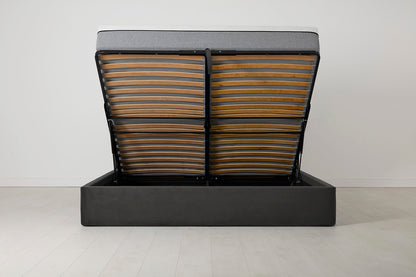 Bed 03 Storage Super King Sized Bed, Charcoal