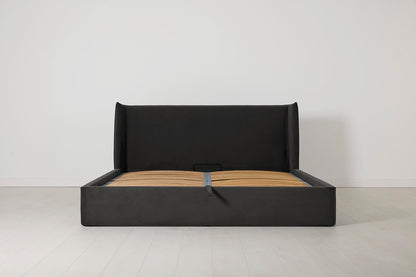 Bed 03 Storage Super King Sized Bed, Charcoal