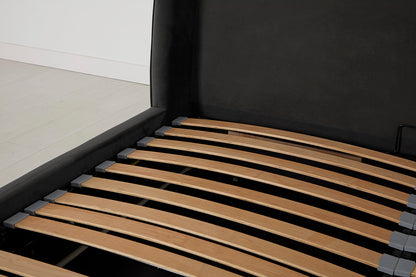 Bed 03 Storage Double Bed, Charcoal